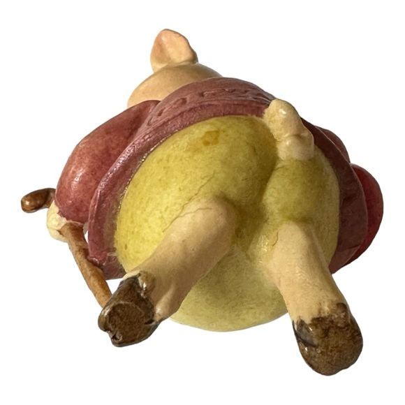 Vintage 1980 Italian Carved Anri Beatrix Potter Pigling Bland Ornament - Picture 12 of 14